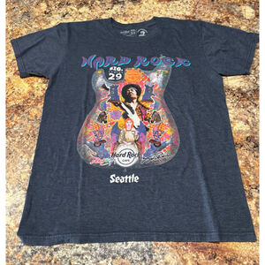 Hard Rock Café Seattle Jimi Hendrix “Sig. Series 29” Graphic Tee
